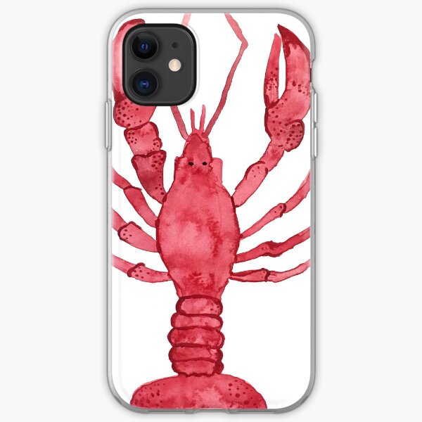 Lobster Watercolor iPhone Soft Case