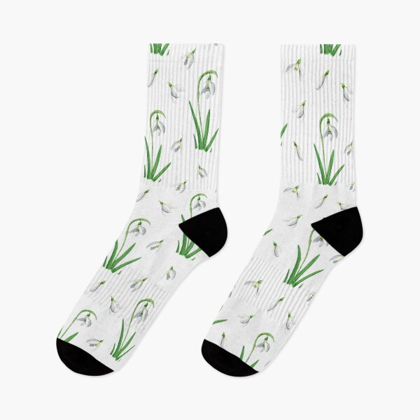 Item preview, Watercolor Snowdrops - Spring Wild Flowers Pattern designed and sold by AlicjaCurioseur.