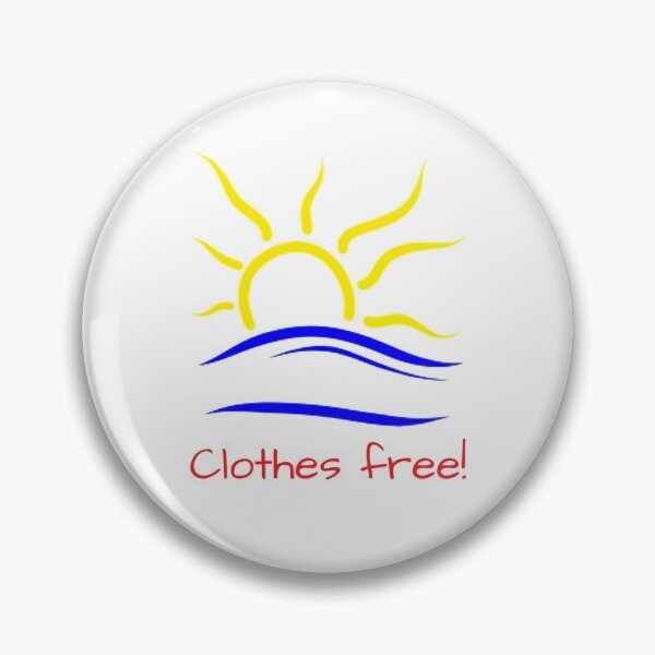 Artikelvorschau, Naturist Symbol - Kleidung frei! - groß entworfen und verkauft von SunCoastTees.