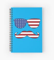 Patriotic Funny Face Spiral Notebook