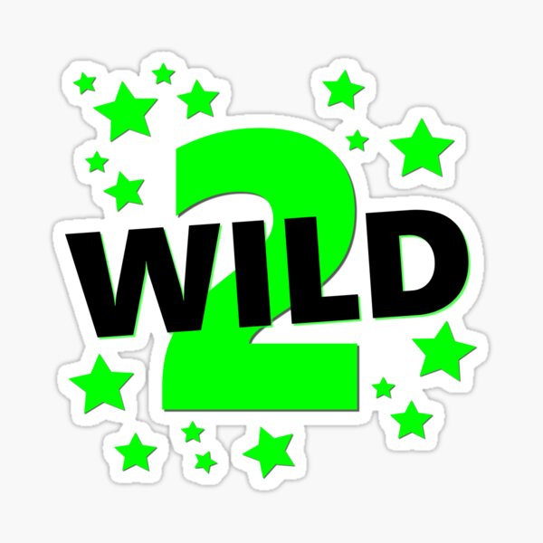 Neon Green Two Wild Toddler Life Sticker
