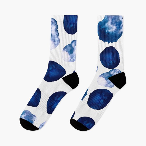 Item preview, Watercolour  blue and blush dots - large designed and sold by Artbylees.