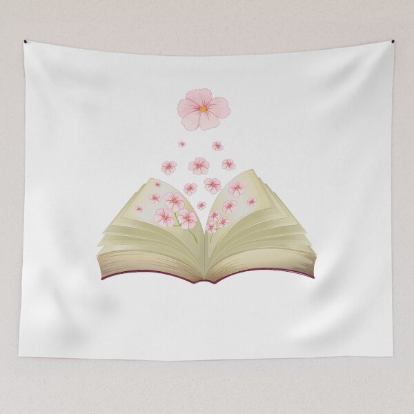 Item preview, flowers growing from book designed and sold by piskwi.