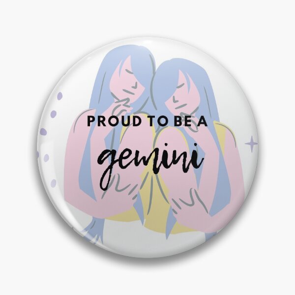 Item preview, proud to be a gemini designed and sold by Lune Valley.