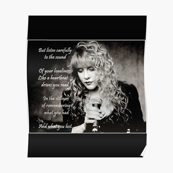 Stevie Nicks Vintage Love Music Stevie Nicks Songs Diseño fresco Póster