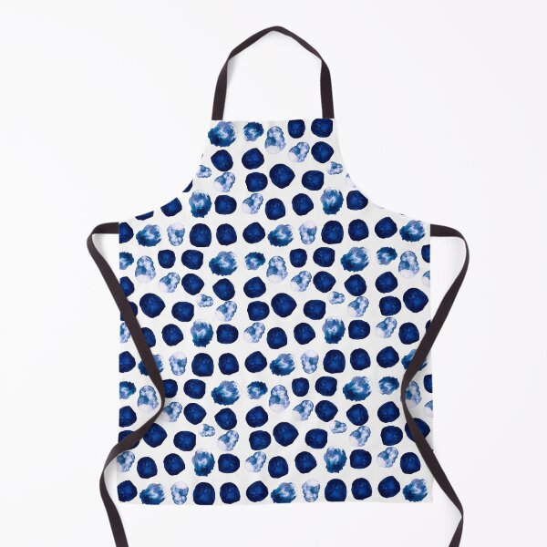 Item preview, Prussian blue and blush dots designed and sold by Artbylees.