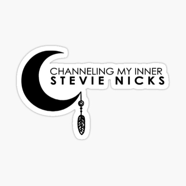 Stevie Nicks Vintage Funny Design Stevie Nicks Channeling My Inner Sticker