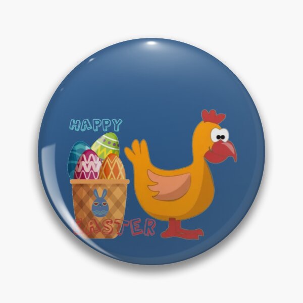 Item preview, Happy Easter Chicken And Easter Eggs designed and sold by Andjela Bakos.