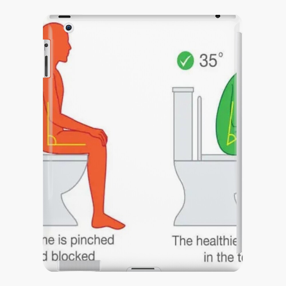 "Proper way to sit on a toilet" iPad Case & Skin for Sale by lendadoafrobeat Redbubble