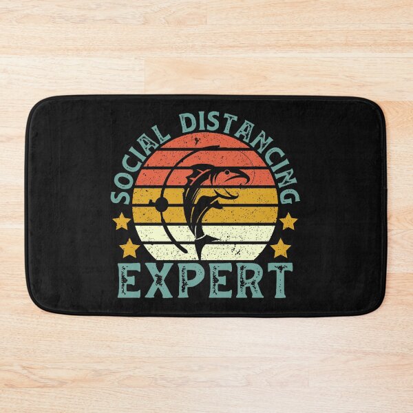 Item preview, Vintage Retro Fishing Social Distancing Expert designed and sold by DreamColor.