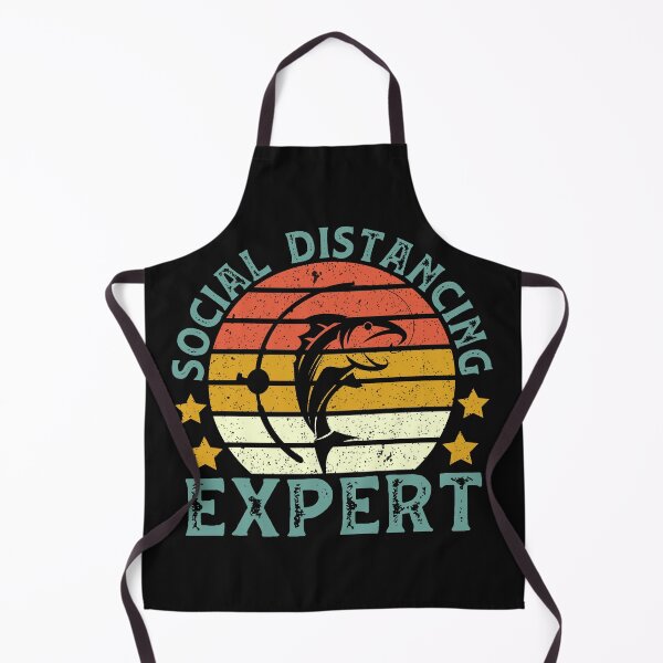 Item preview, Vintage Retro Fishing Social Distancing Expert designed and sold by DreamColor.