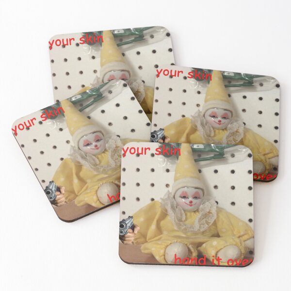 Item preview, your skin, hand it over - small and knowing clown designed and sold by goblinbabe.