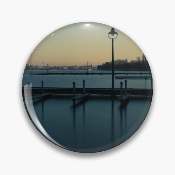 Item preview, sunset over Hamburg Alster lake designed and sold by Harry Haywood.