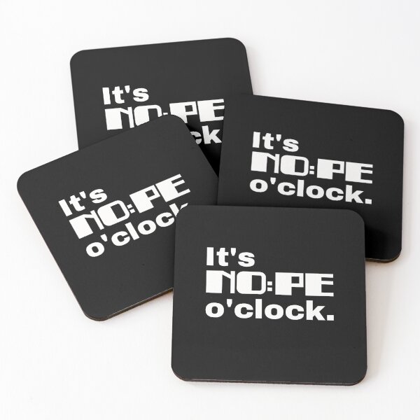 Item preview, It's NOPE o'clock. Sarcastic statement and minimalist design for those who want to be left alone designed and sold by Text-N-Typo.