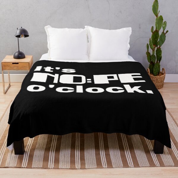 Item preview, It's NOPE o'clock. Sarcastic statement and minimalist design for those who want to be left alone designed and sold by Text-N-Typo.