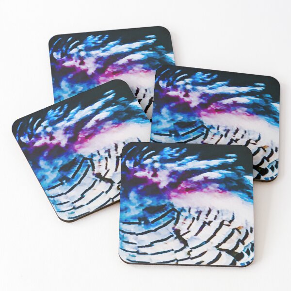 Item preview, Multi colour pigeon's  feathers pattern Melbourne art image designed and sold by MelbourneGarden.