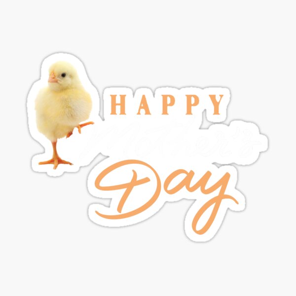 Cute chick funny happy mother's day Sticker