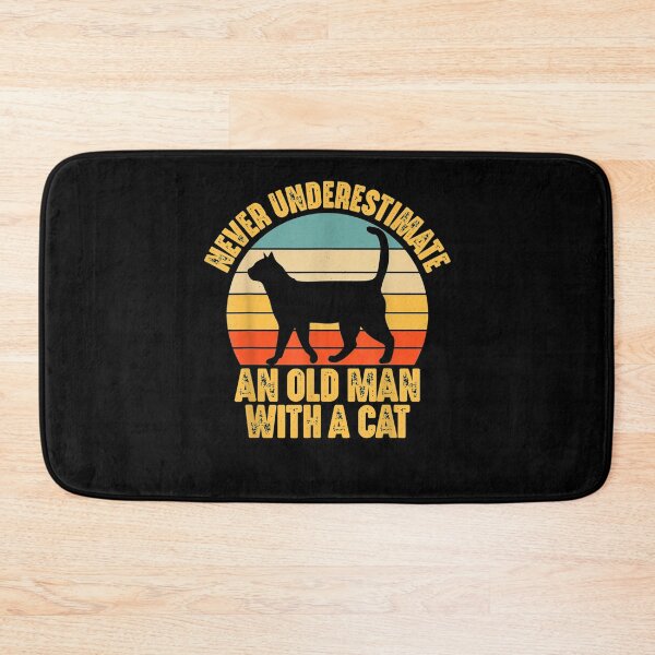 Item preview, Never Underestimate An Old Man With A Cat Lover Funny Gift  designed and sold by charissamo77.