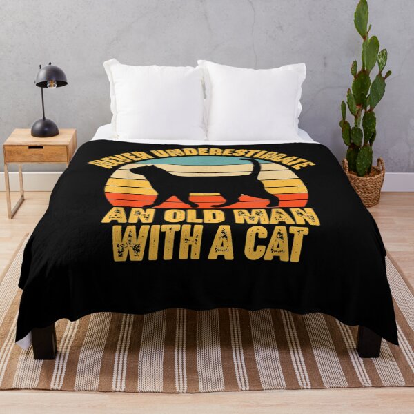 Item preview, Never Underestimate An Old Man With A Cat Lover Funny Gift  designed and sold by charissamo77.