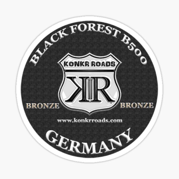 Item preview, Konkr Roads B500 Black Forest Germany TourTag Helmet Decal designed and sold by KonkrRoads.
