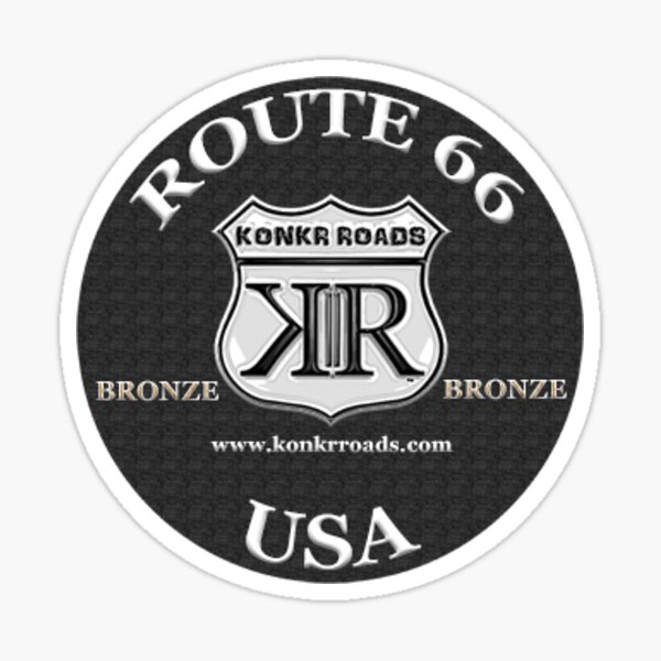Item preview, Konkr Roads Route 66 TourTag Helmet Decal designed and sold by KonkrRoads.