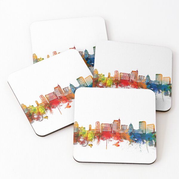 Item preview, boise skyline watercolor designed and sold by BekimART2.