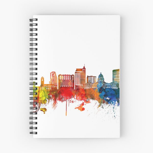 Item preview, boise skyline watercolor designed and sold by BekimART2.
