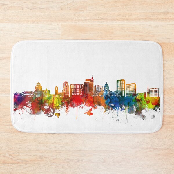 Item preview, boise skyline watercolor designed and sold by BekimART2.