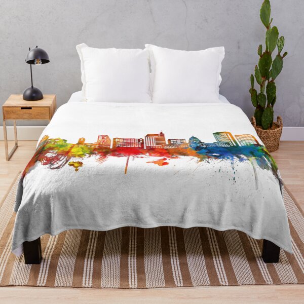 Item preview, boise skyline watercolor designed and sold by BekimART2.