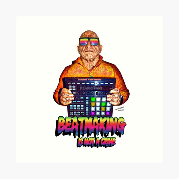 Beatmaking Is Not a Crime - Beatmaking Series by Hannibal FLYNT Art Print