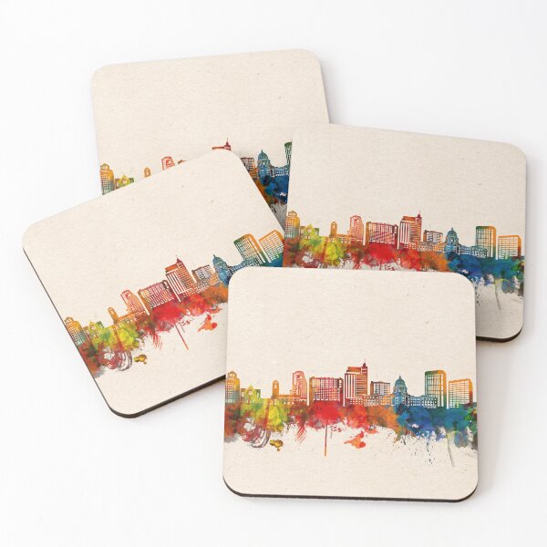 Item preview, boise skyline watercolor 2 designed and sold by BekimART2.