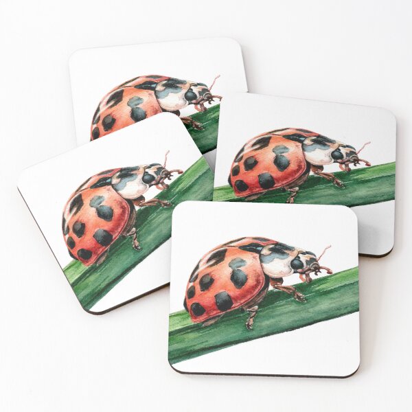 Item preview, Ladybug watercolor designed and sold by Luli Reis.