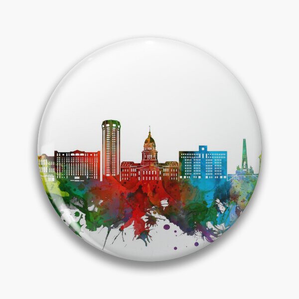 Item preview, springfield skyline watercolor designed and sold by BekimART2.