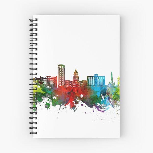 Item preview, springfield skyline watercolor designed and sold by BekimART2.