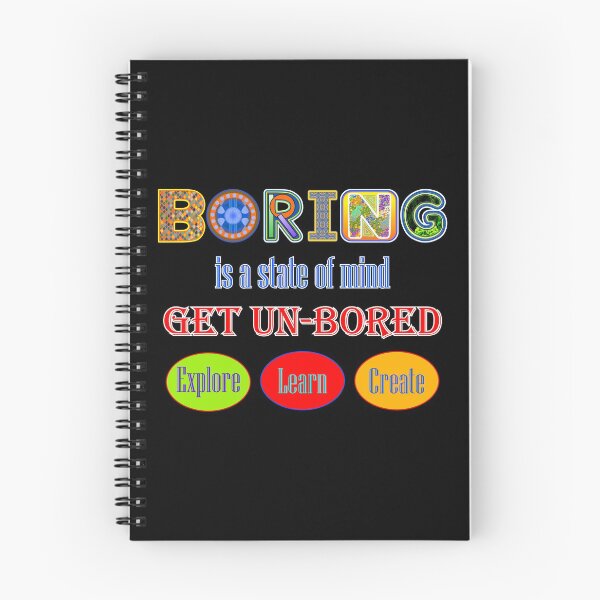 Item preview, Boring? Get Un-Bored designed and sold by artfulnotebook.