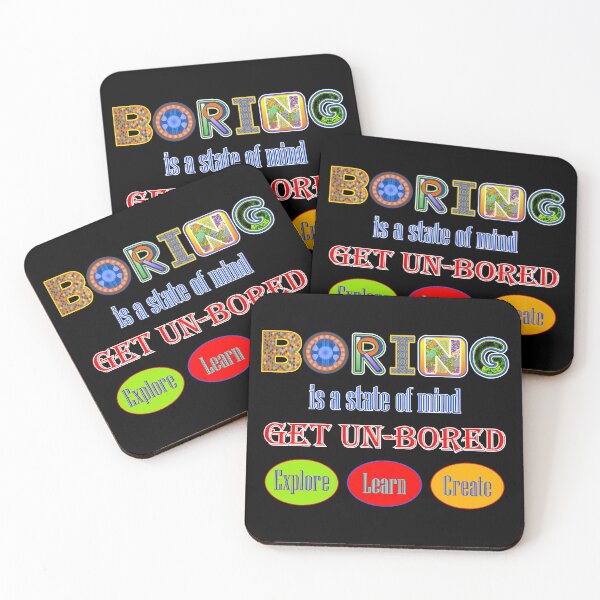 Item preview, Boring? Get Un-Bored designed and sold by artfulnotebook.