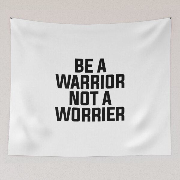 Item preview, Be A Warrior Not A Worrier designed and sold by little-mars.