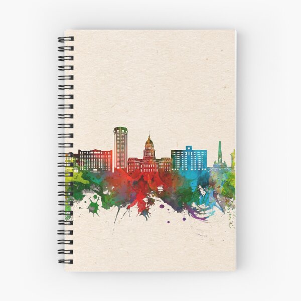 Item preview, springfield skyline watercolor designed and sold by BekimART2.