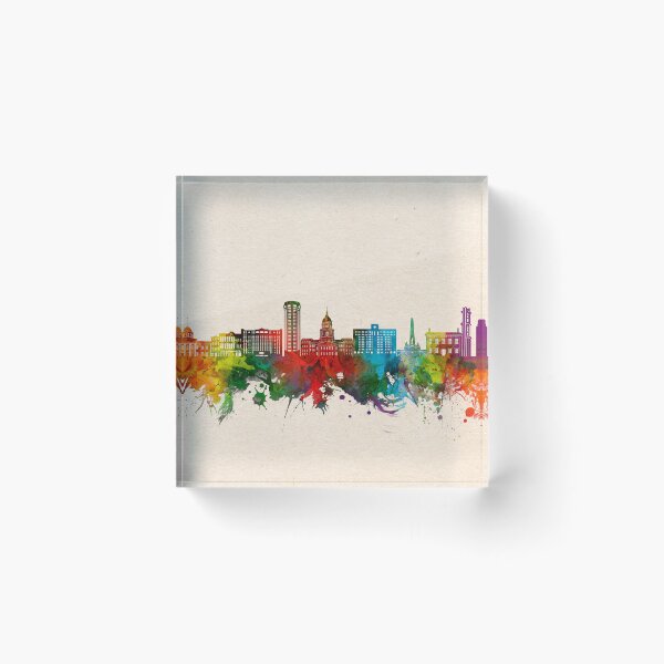 Item preview, springfield skyline watercolor designed and sold by BekimART2.