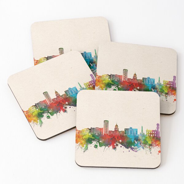Item preview, springfield skyline watercolor designed and sold by BekimART2.
