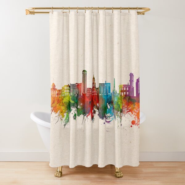 Item preview, springfield skyline watercolor designed and sold by BekimART2.