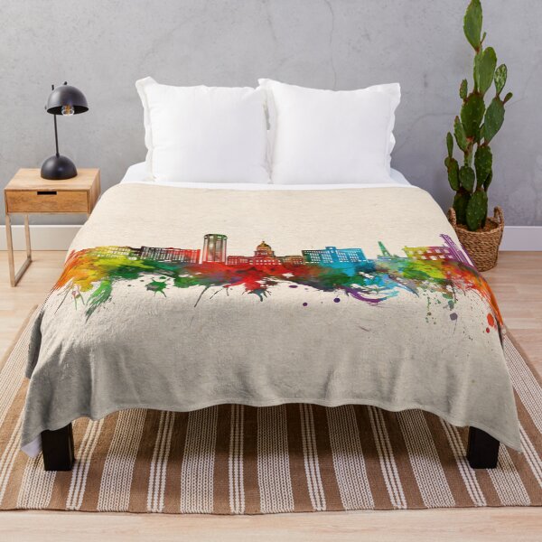 Item preview, springfield skyline watercolor designed and sold by BekimART2.