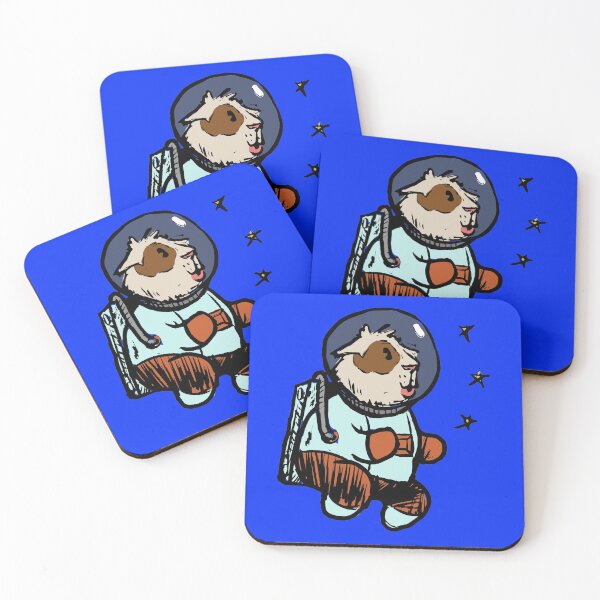 Item preview, Cosmonaut Guinea Pig designed and sold by GuineaPigArt.