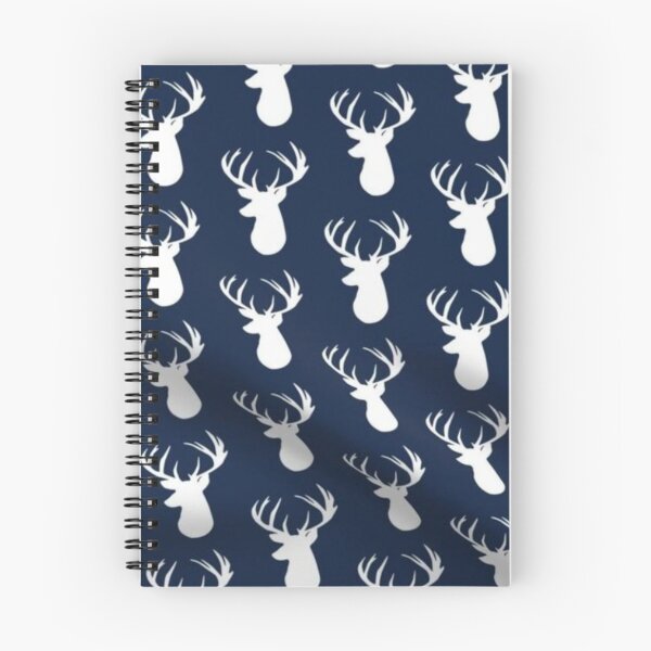 Item preview, Deer Fabric - Navy Deer Head Custom Fabric  designed and sold by wardrop24.