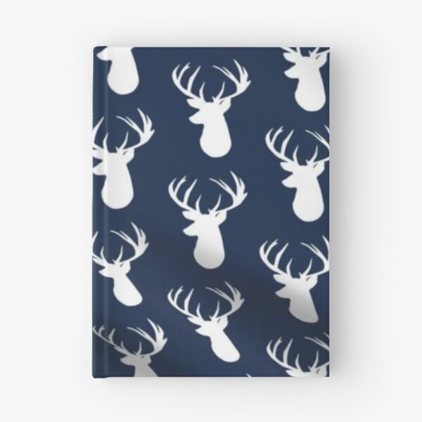 Item preview, Deer Fabric - Navy Deer Head Custom Fabric  designed and sold by wardrop24.