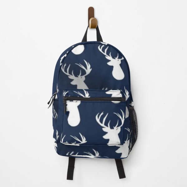Item preview, Deer Fabric - Navy Deer Head Custom Fabric designed and sold by wardrop24.