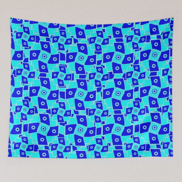 Item preview, Whacky Blue Wave Maximalist Design  designed and sold by Giftables.