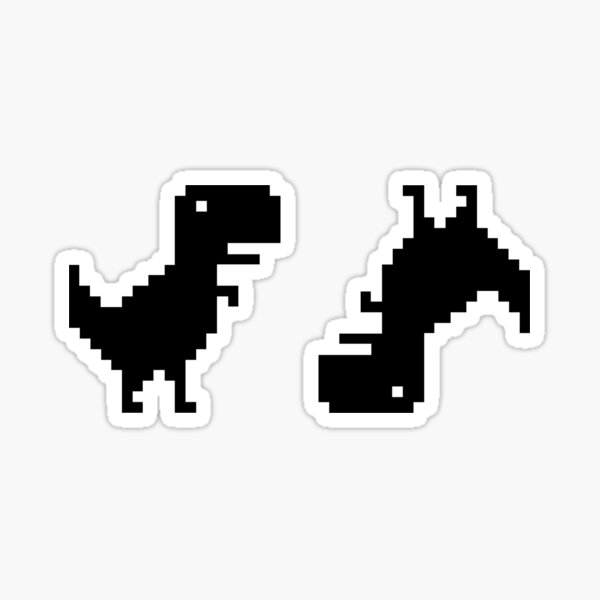 Offline Dinosaur Dual Sticker