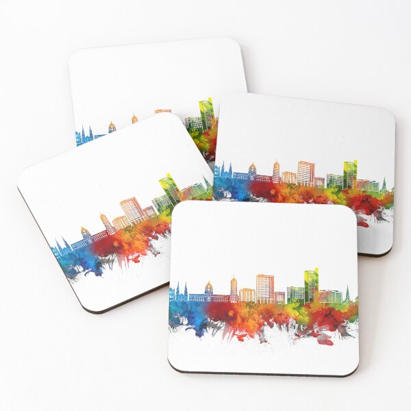 Artikelvorschau, Fort Wayne Skyline Aquarell entworfen und verkauft von BekimART2.