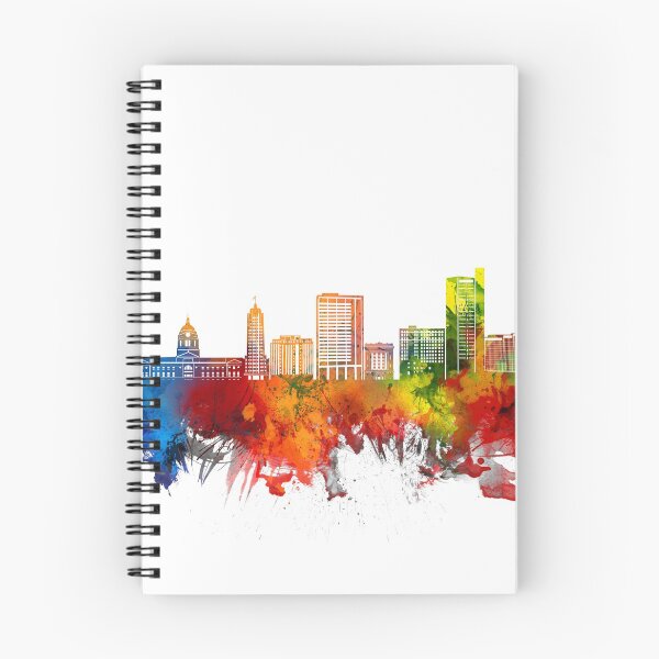 Item preview, fort wayne skyline watercolor designed and sold by BekimART2.